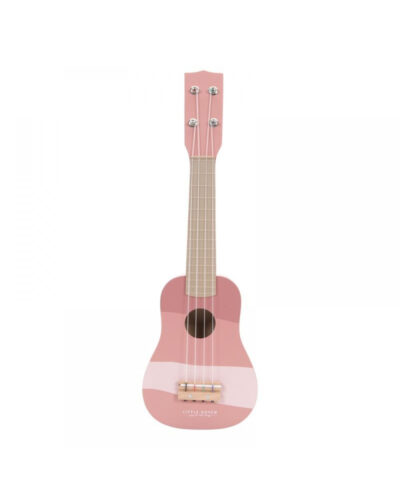 Little Dutch Holz Gitarrea rosa new Pink LD7014 gitaar roze 1000x1250w